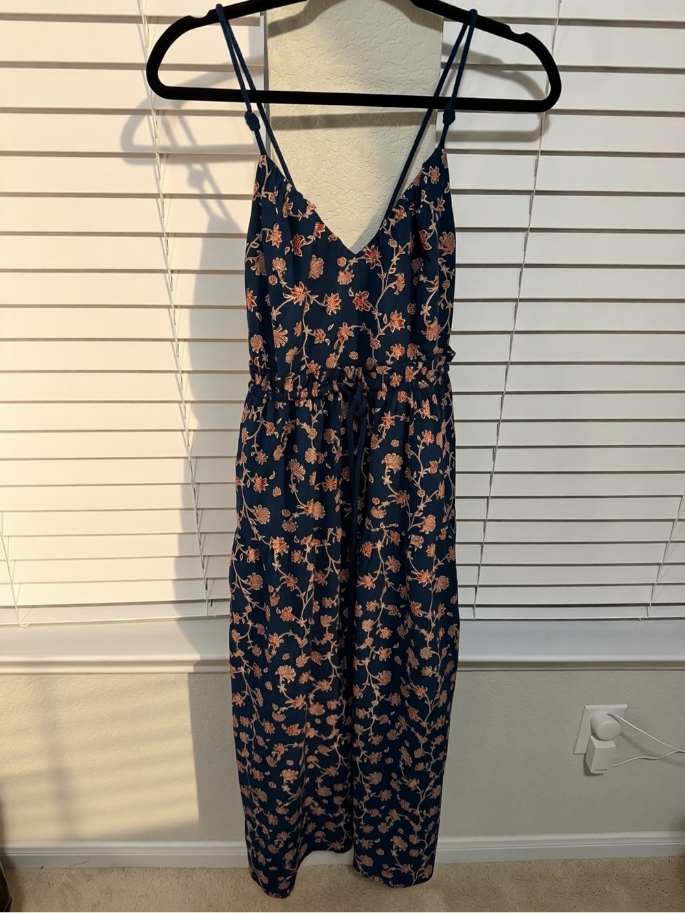 Navy Floral maxi dress